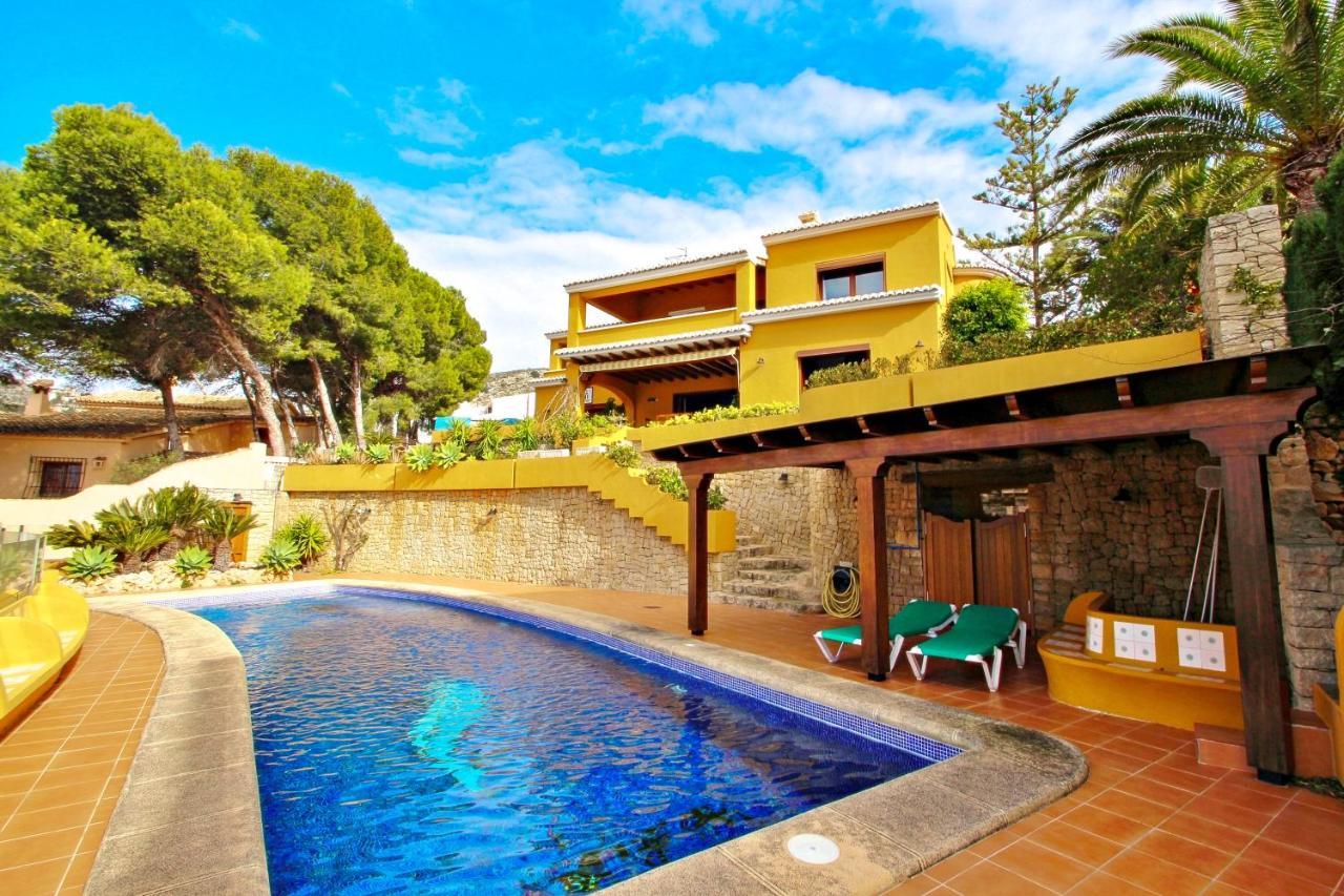 El Portet - Beachfront Holiday Home With Private Pool In Moraira Ngoại thất bức ảnh