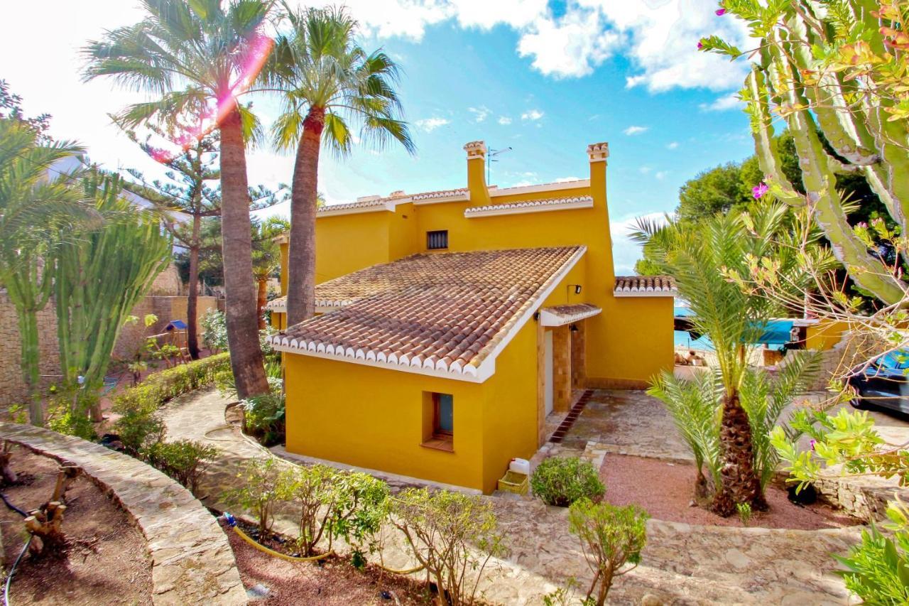 El Portet - Beachfront Holiday Home With Private Pool In Moraira Ngoại thất bức ảnh